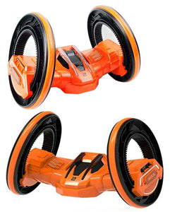2 Rounds Stunt 360°, Roll to Walk Racing Stunt Car - Orange