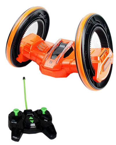 2 Rounds Stunt 360°, Roll to Walk Racing Stunt Car - Orange