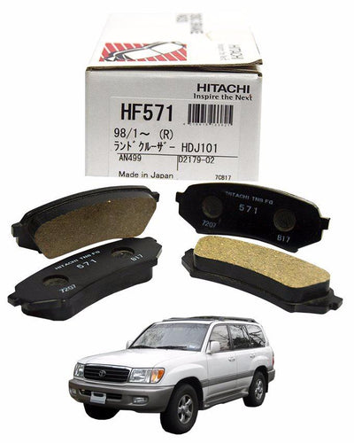 Toyota Grand Cruiser HDJ100 1998 to 2007 - Disc Brake Pads Rear