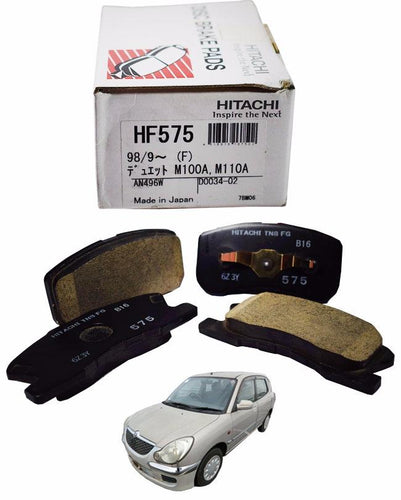 Toyota Duet 1998 to 2004 - Disc Brake Pads Front