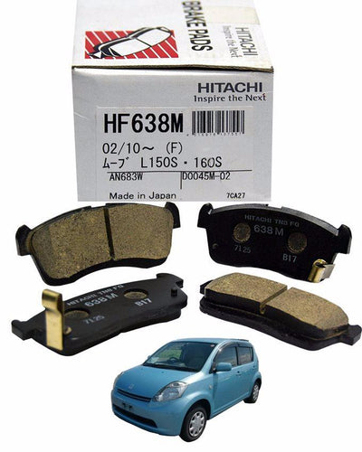 Toyota Passo(Except Hana) 2004 to 2012 - Disc Brake Pads Front