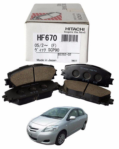 Toyota Belta 2005 to 2012 - Disc Brake Pads Front