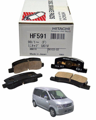 Mitsubishi EK Wagon 2008 to 2014 - Disc Brake Pads Front