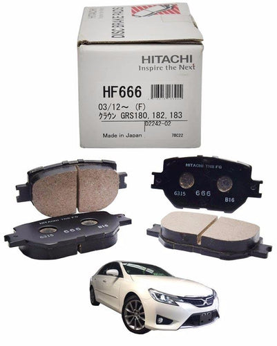 Toyota Mark X GRX130 2500CC 2012 to 2017- Disc Brake Pads Front