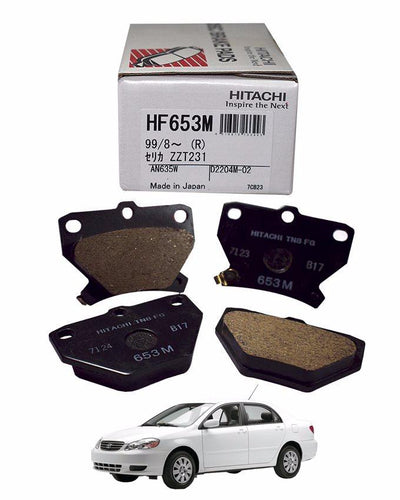 Toyota Corolla 2003 to 2008 - Disc Brake Pads Rear