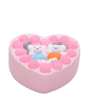 Super Slow Rising Scented Rose Lover Couple Rose cake Heart Shape Squishy