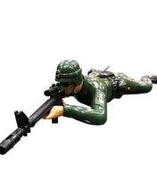 Crawling Army Soldier Battery Operated Toy With Lights & Sounds - Green