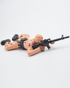 Crawling Army Soldier Battery Operated Toy With Lights & Sounds - Brown