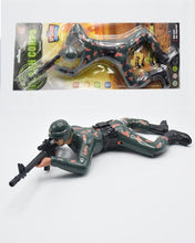 Crawling Army Soldier Battery Operated Toy With Lights & Sounds - Green