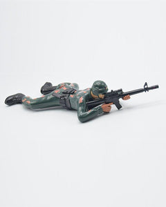 Crawling Army Soldier Battery Operated Toy With Lights & Sounds - Green