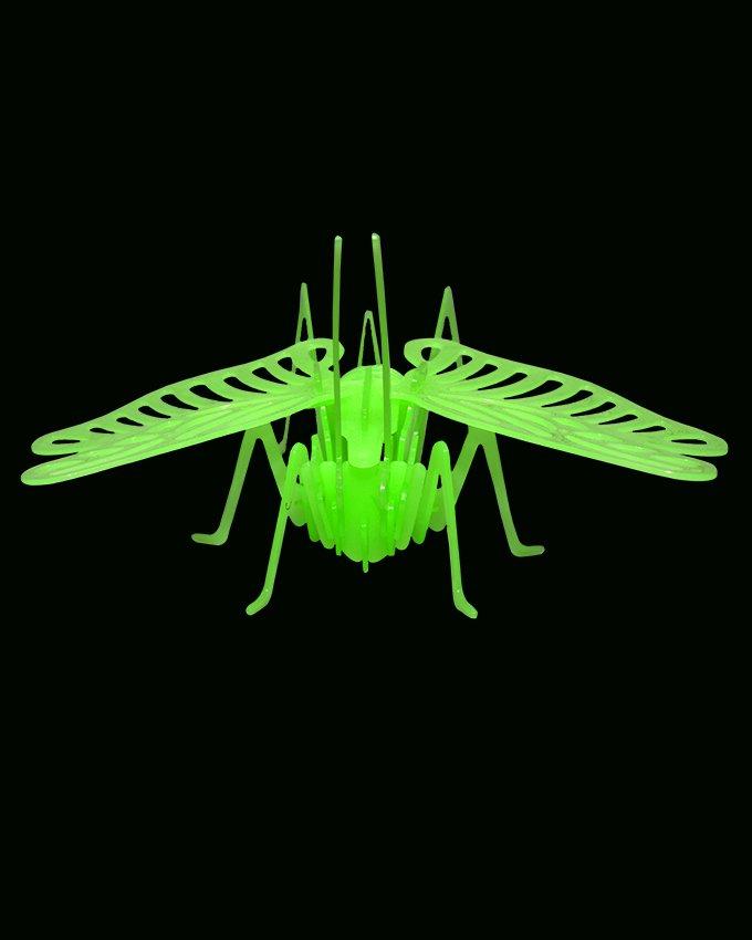 Glowing Grasshopper 3D Character