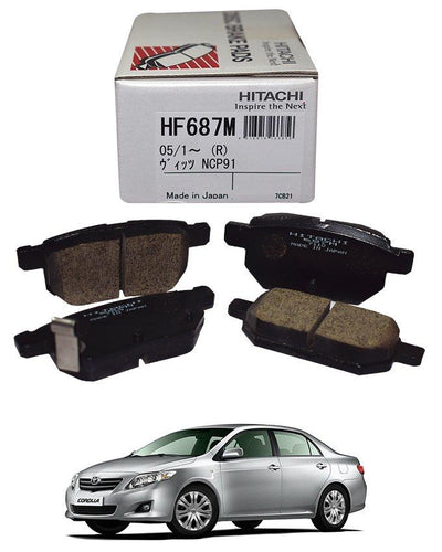 Toyota Corolla 2009 to 2014 - Disc Brake Pads Rear