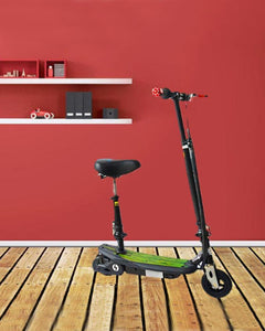 Foldable Charger Electric Scooter With Seat - Black & Green