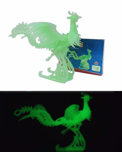 Glowing Peacock 3d Character