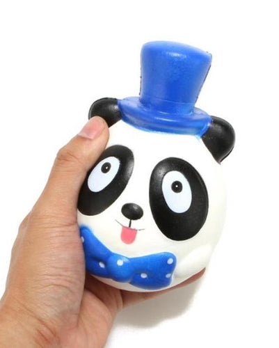 Super Slow Rising Scented Jumbo Knight panda with hat Squishy