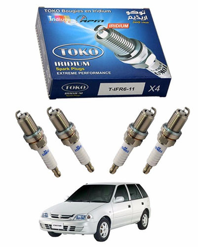 Pack of 4 - Zapple iridium High Performance Spark Plugs For Suzuki Cultus Efi All