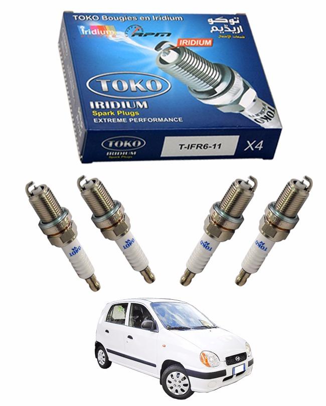 Pack of 4 - Zapple iridium High Performance Spark Plugs For Hyundai Santro Efi All