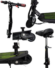 Foldable Charger Electric Scooter With Seat - Black & Green