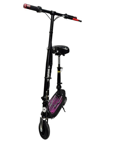 Foldable Charger Electric Scooter With Seat - Black & Pink