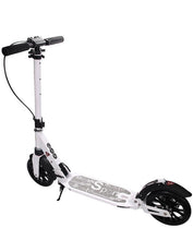 Foldable Aluminium PU Wheels Double Suspension Adult Kick Scooter With Rear DISC Brake