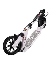Foldable Aluminium PU Wheels Double Suspension Adult Kick Scooter With Rear DISC Brake